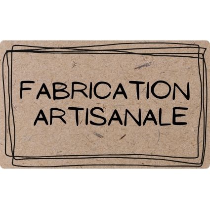 Etiquette "Fabrication artisanale" 36x22mm