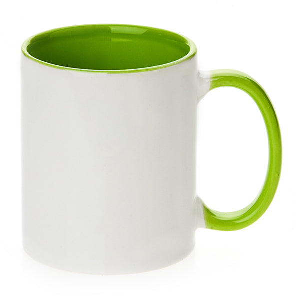 Mug interieur et  poignee vert anis AAA - 11oz