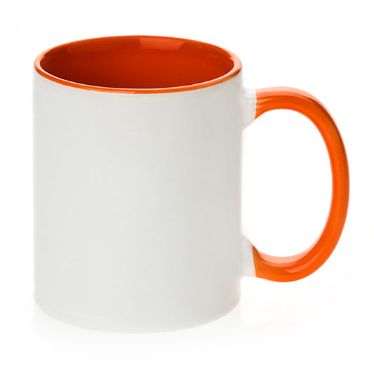 Mug interieur et  poignee orange AAA - 11oz