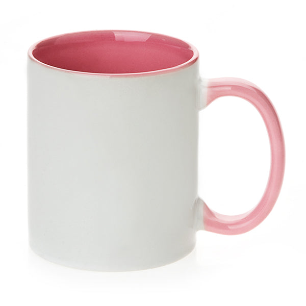 Mug interieur et  poignee rose AAA - 11oz