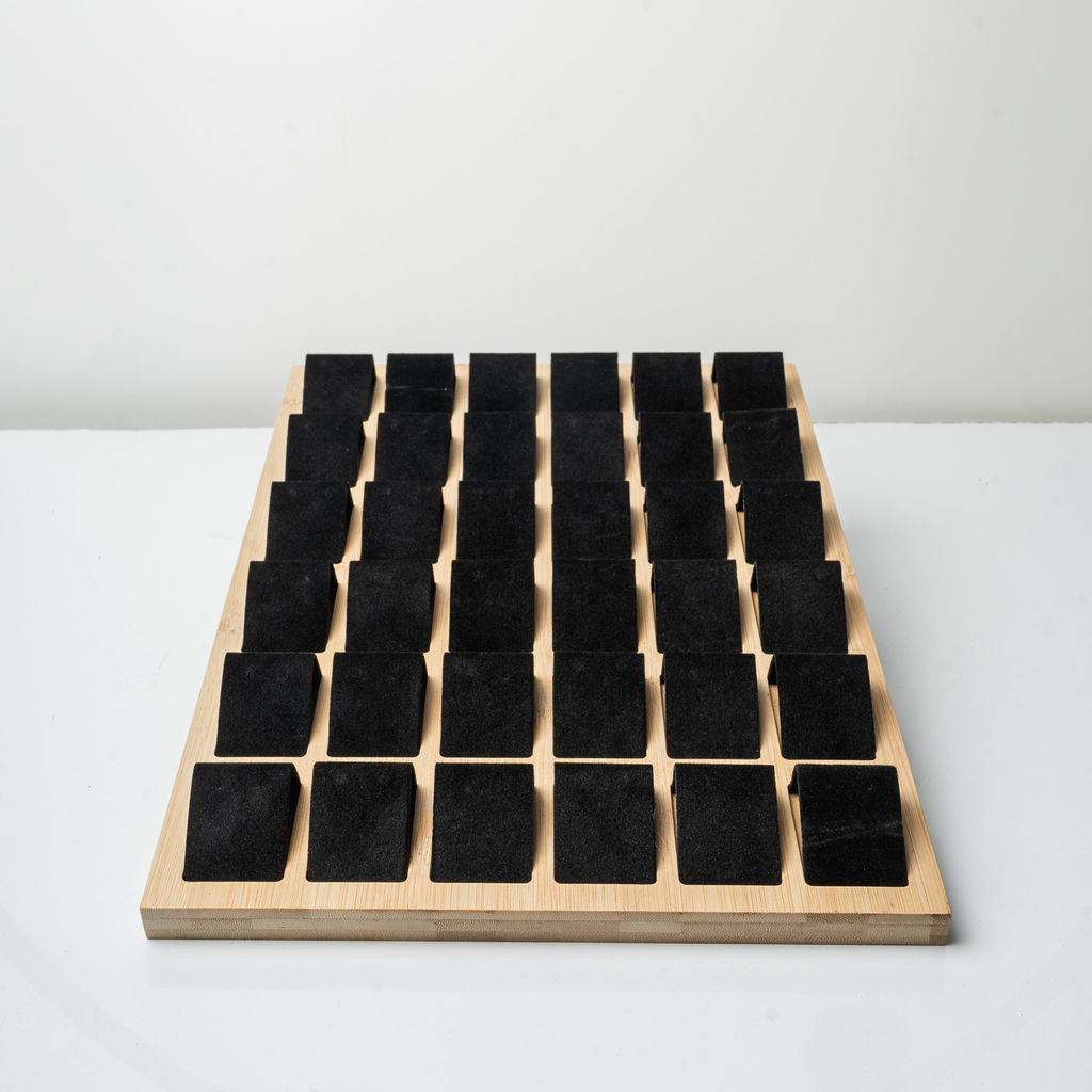 Présentoir boucle d'oreille luxe 36 paires noir