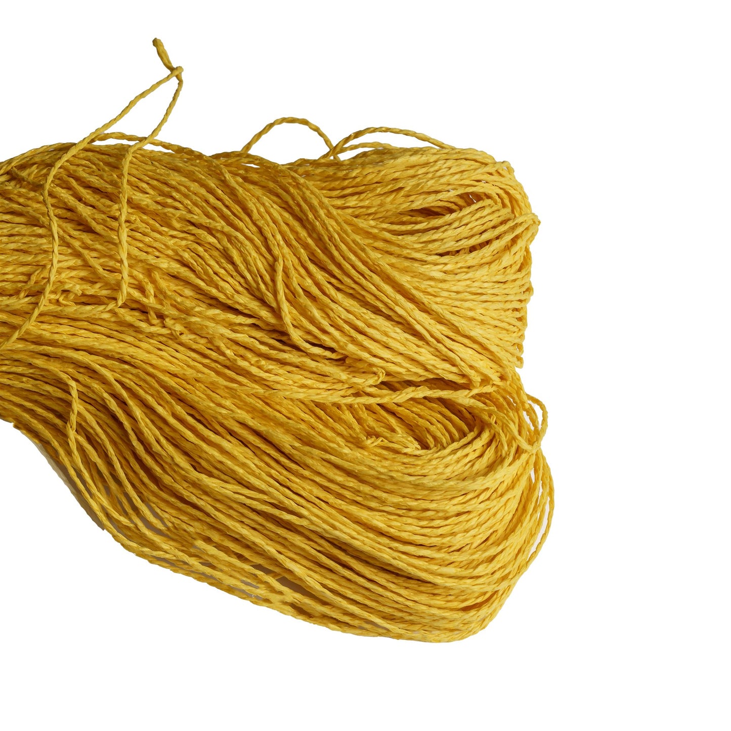 Ficelle de raphia Jaune (floche de 200gr)