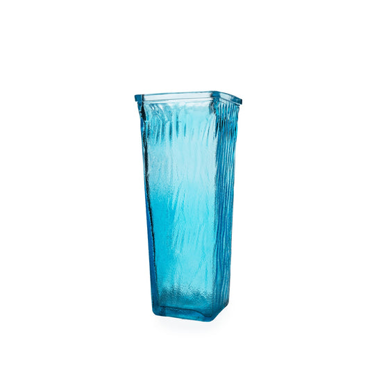 Vase turquoise 9,5xH.23,5cm