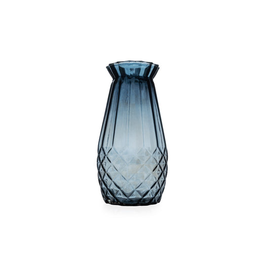 Vase gris fume H.20cm