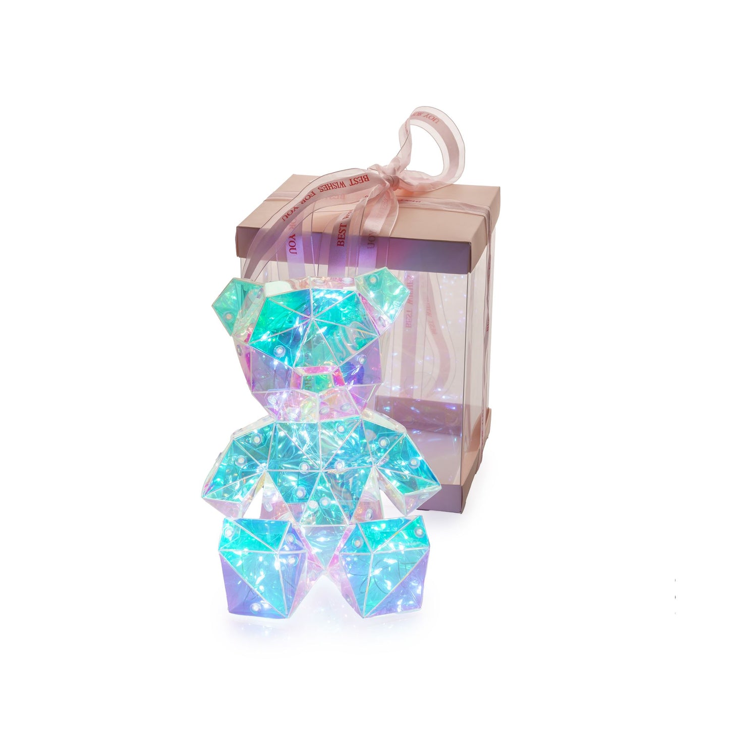 Ourson lumineux 14x13x17cm