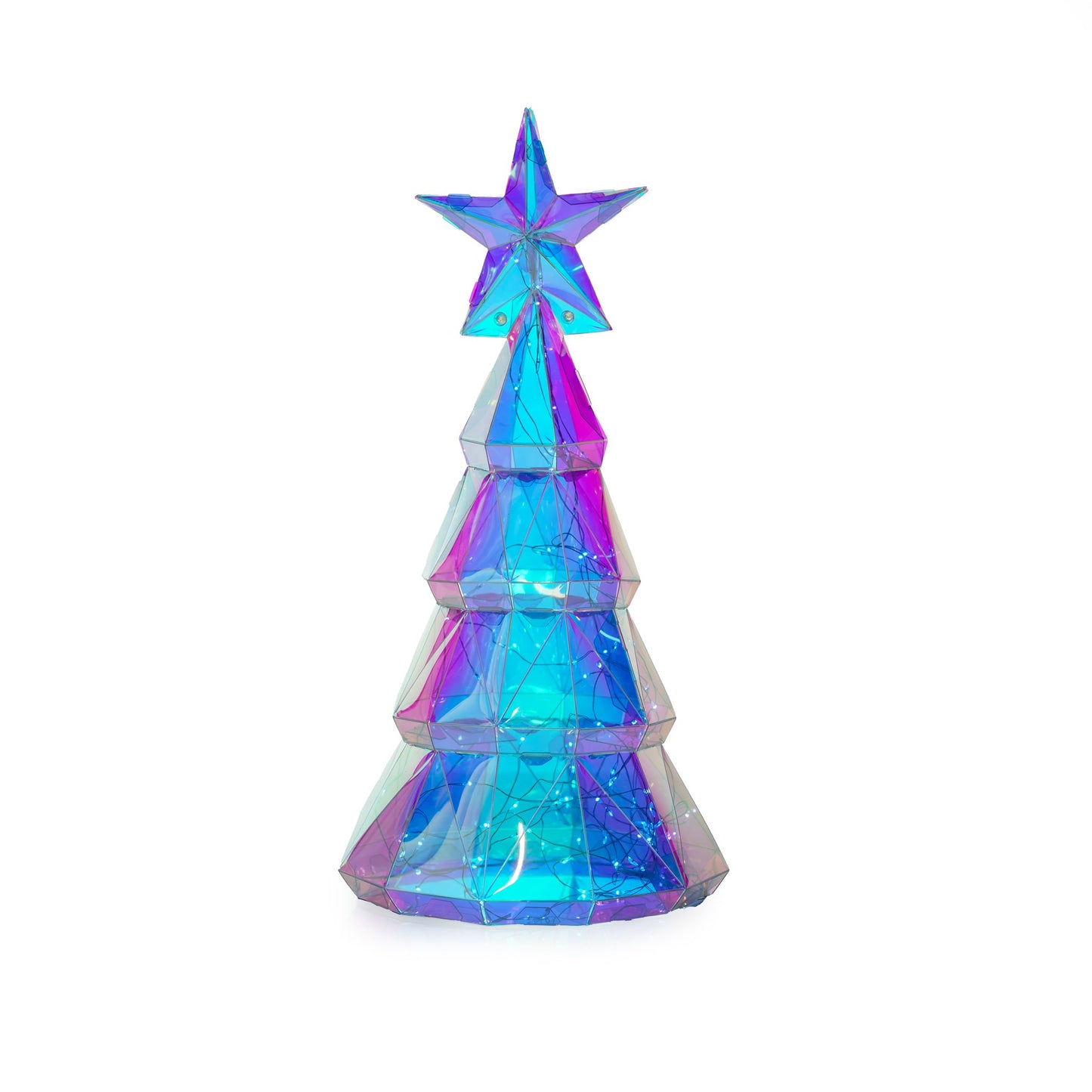 Sapin lumineux 19x19x38cm