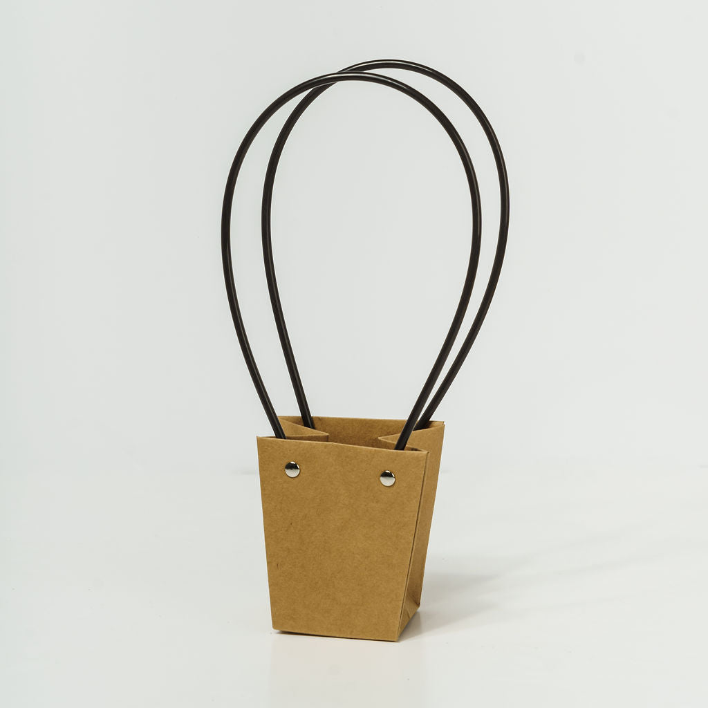 Sacs PVC Beige avec anse, 9cm x 6,5cm x 10cm