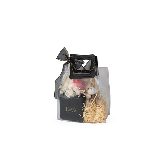 Composition de Fleurs Savon 17x10x23 cm