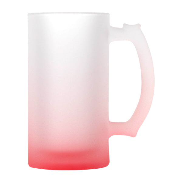 Chope de biere givre rouge 16oz