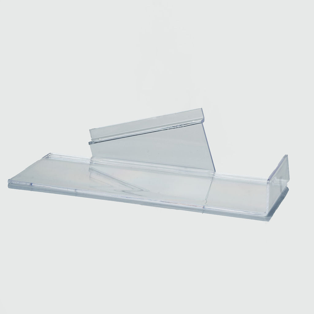 Support chaussure transparent pour panneau rainure