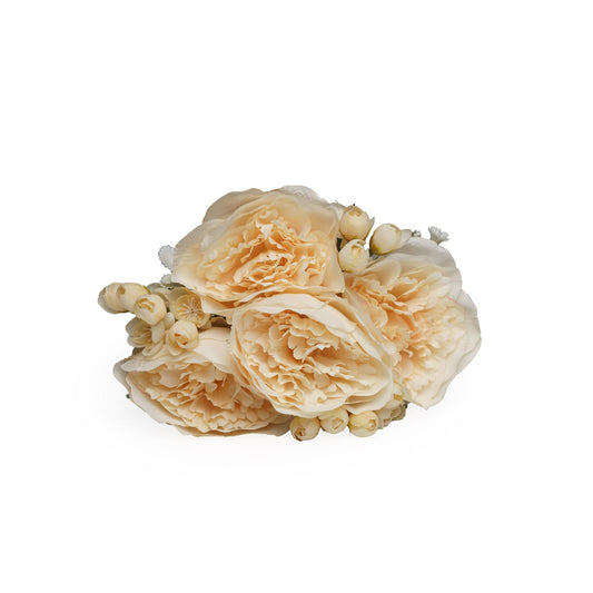 Bouquet de rose beige artificielle