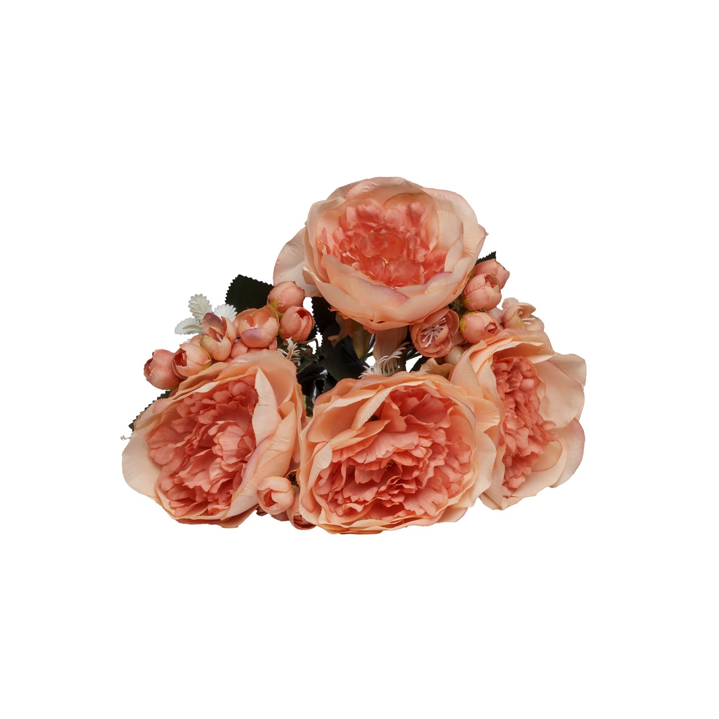 Bouquet de rose terracotta artificielle