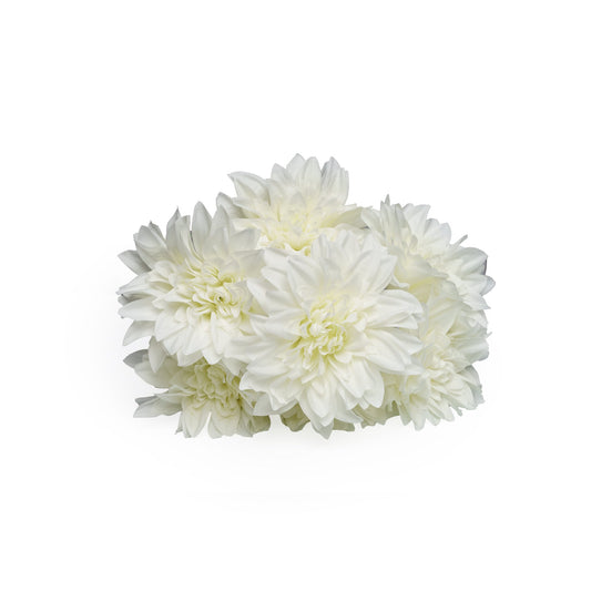 Bouquet de chrysantheme blanche artificielle