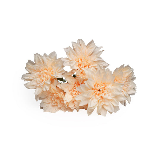 Bouquet de chrysantheme beige artificielle