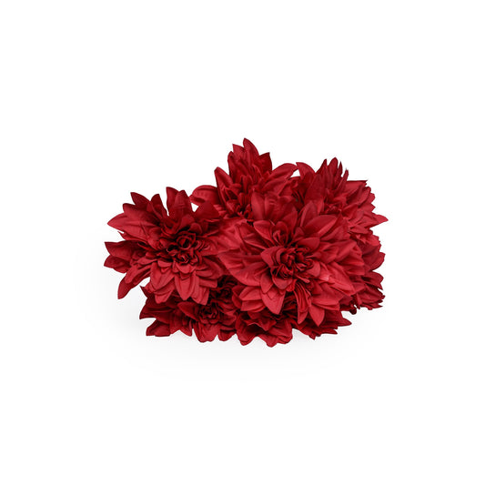 Bouquet de chrysantheme rouge artificielle