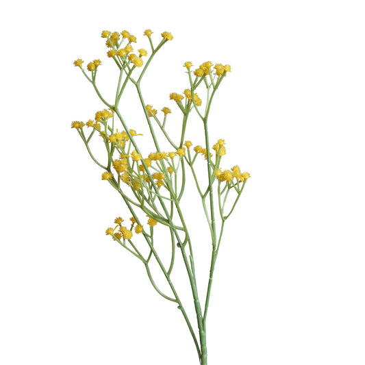 Bouquet de gypsophile jaune artificielle