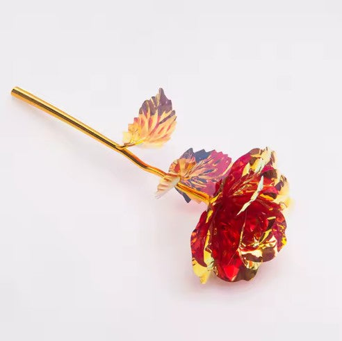 Rose crystal rouge dia.8cm x H.25cm