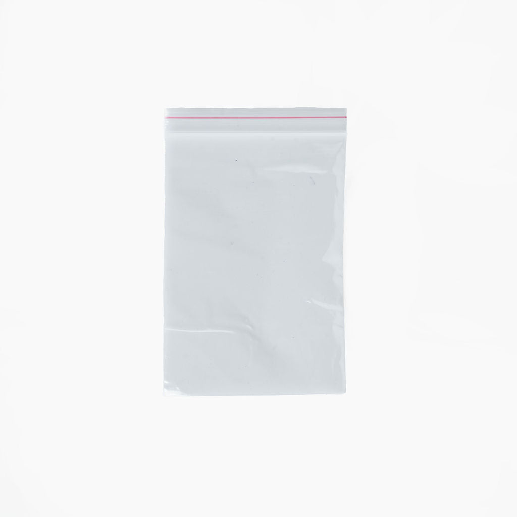 Pochette plastique transparent fermeture ZIP, 8x12cm