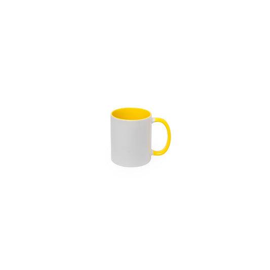 Mug interieur et  poignee jaune AAA - 11oz