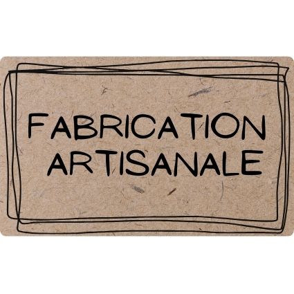 Etiquette "Fabrication artisanale"  36x22mm