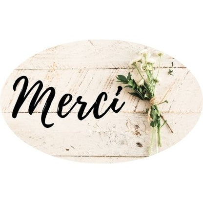 Etiquette "Merci"  36x22mm