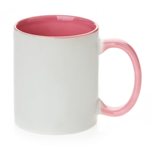 Mug interieur et  poignee rose AAA - 11oz