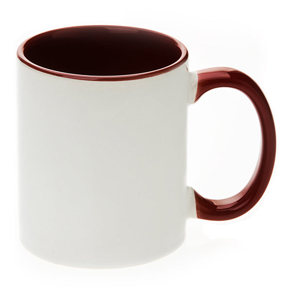 Mug interieur et  poignee chocolat AAA - 11oz
