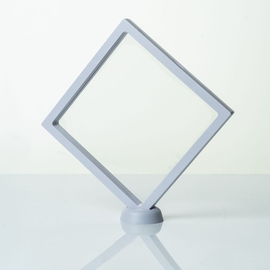 Ecrin de presentation avec cadre Blanc 18x18cm