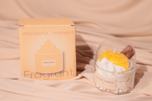 Bougie gourmande 250g "citron canelle"