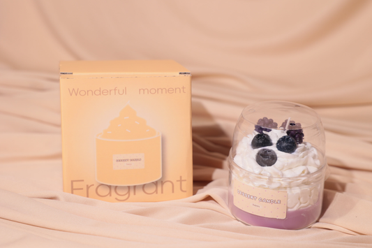 Bougie gourmande 250g "mûre myrtille"
