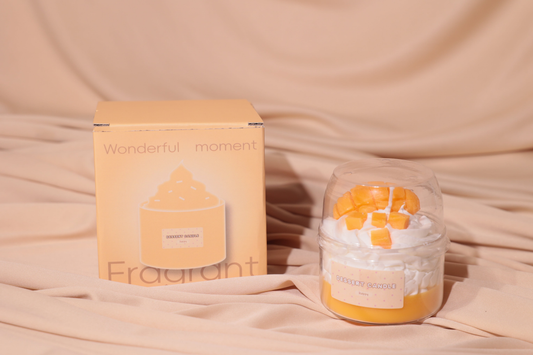 Bougie gourmande 250g "mangue"