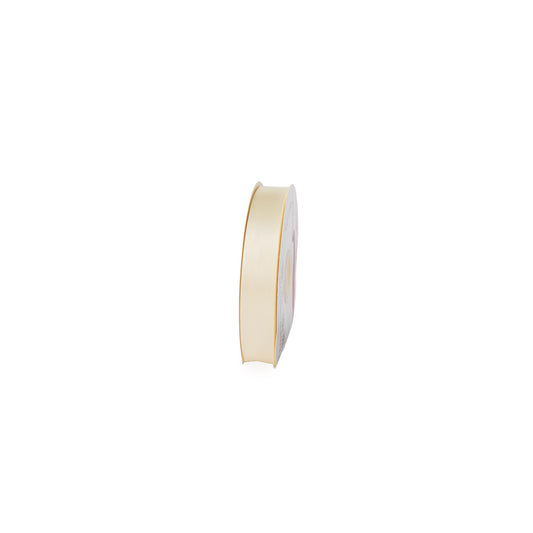 Ruban double satin Ecru  25mm x 90m