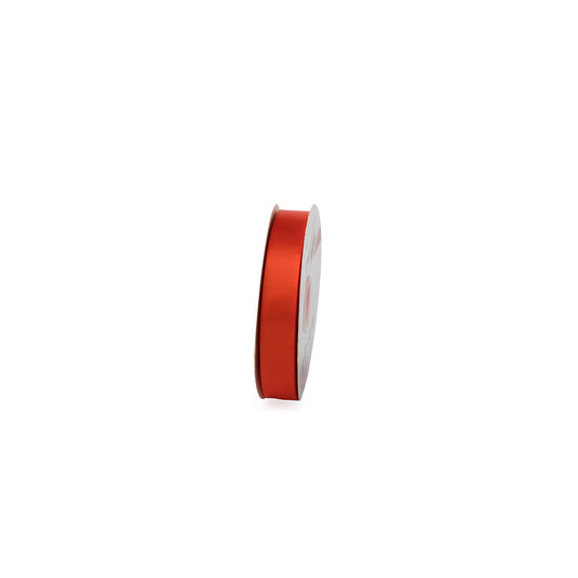 Ruban double satin Orange vif  25mm x 90m