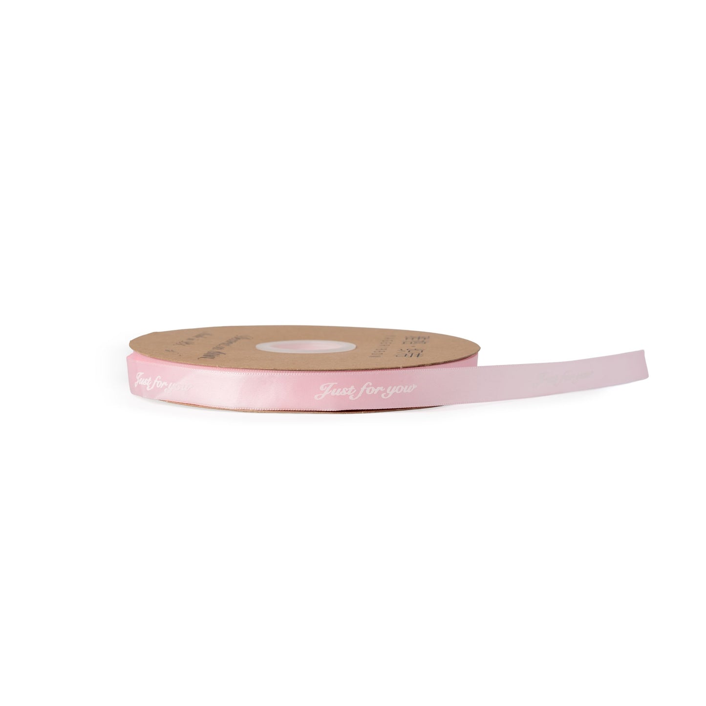 Ruban double satin Rose pale, JUST FOR YOU  15mm x 90m