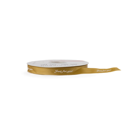 Ruban double satin Or, JUST FOR YOU  15mm x 90m