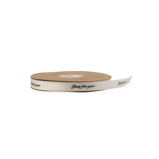 Ruban double satin Ecru, JUST FOR YOU  15mm x 90m