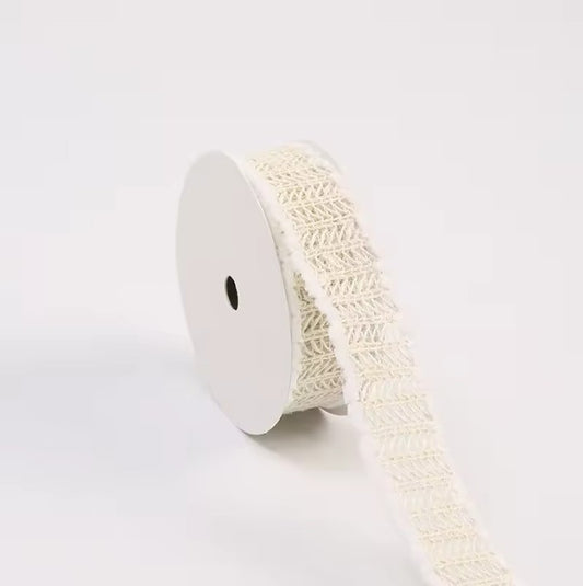 Ruban jute Blanc 30mm x 13m