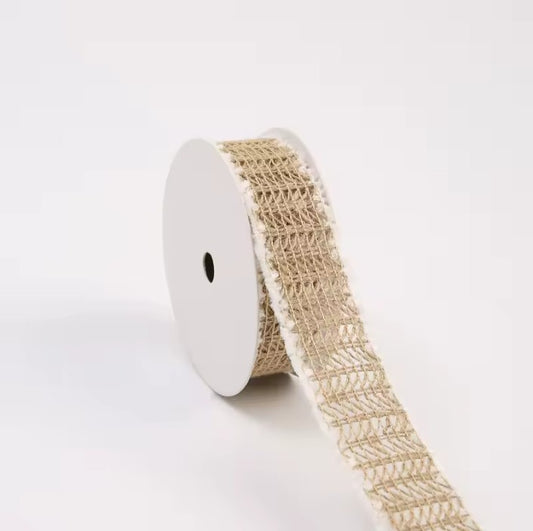 Ruban jute Naturel 30mm x 13m