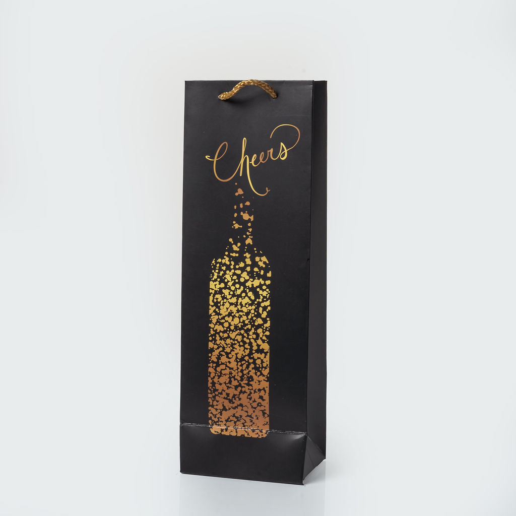 Sacs luxe bouteille noir a motif