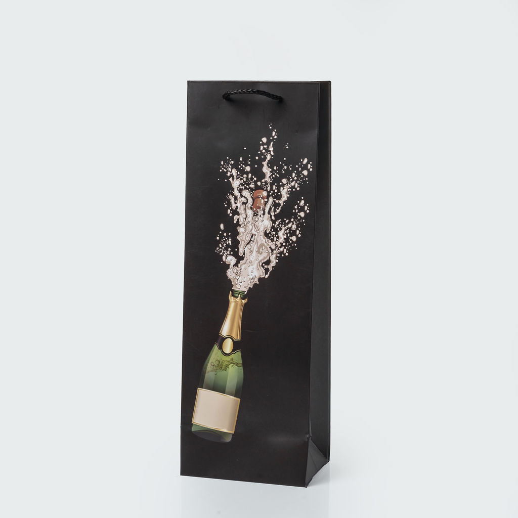Sacs luxe bouteille noir a motif