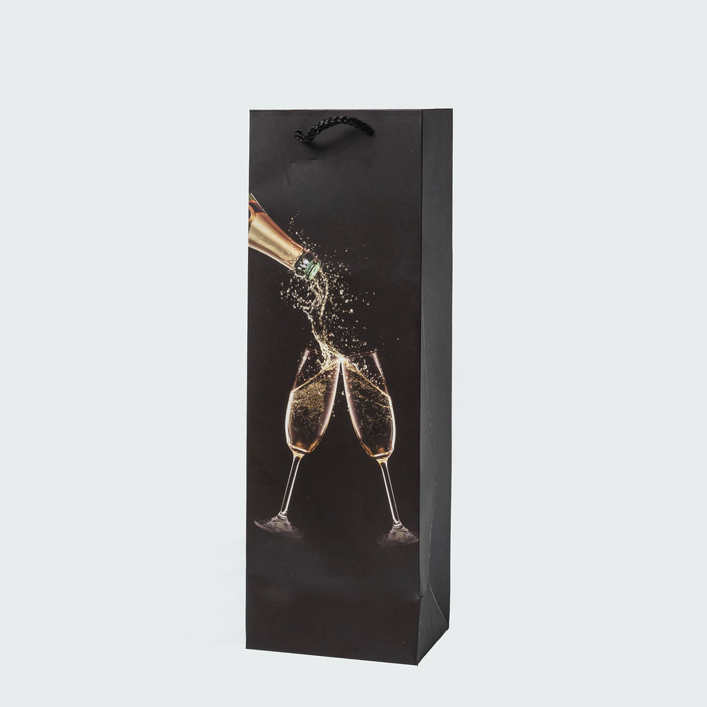 Sacs luxe bouteille noir a motif