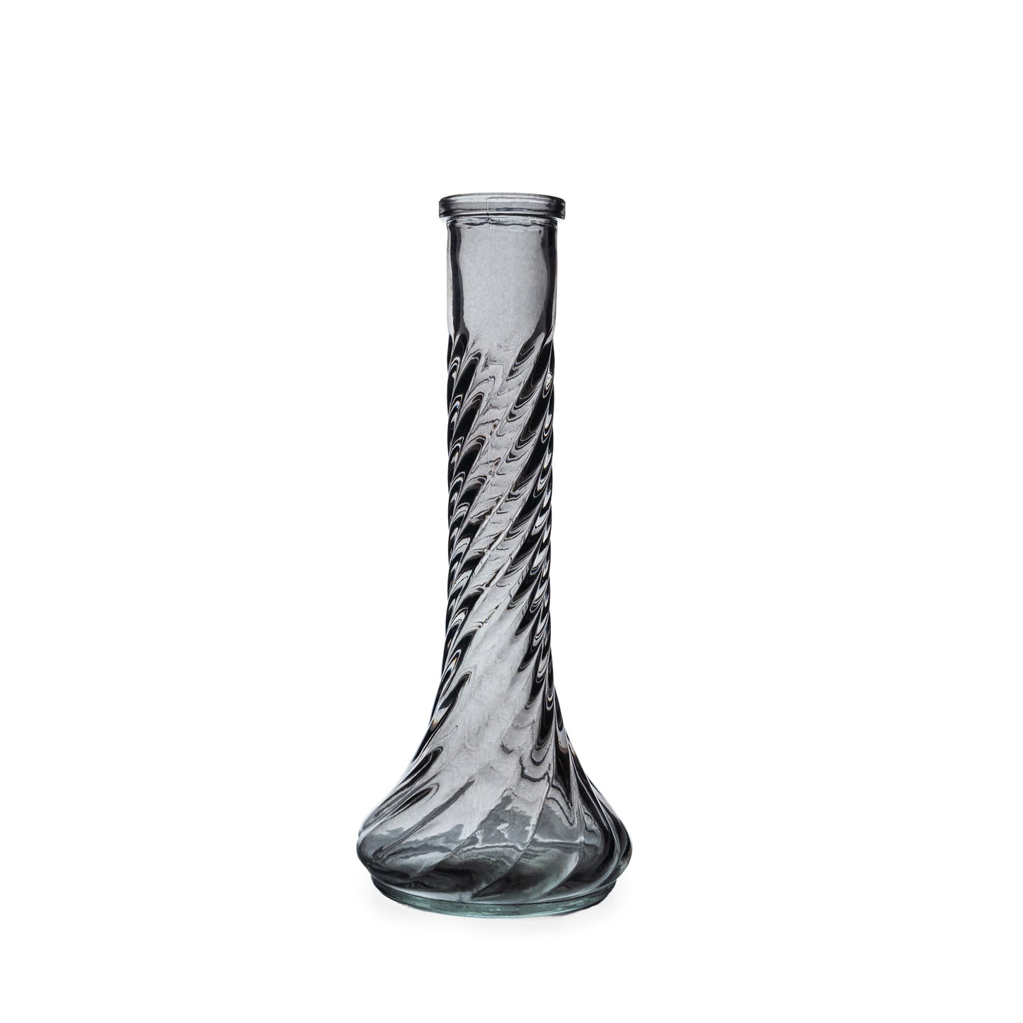 Soliflore gris fume 9xH.22,8cm