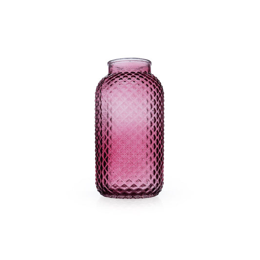Vase ananas bordeaux 10xH.20cm