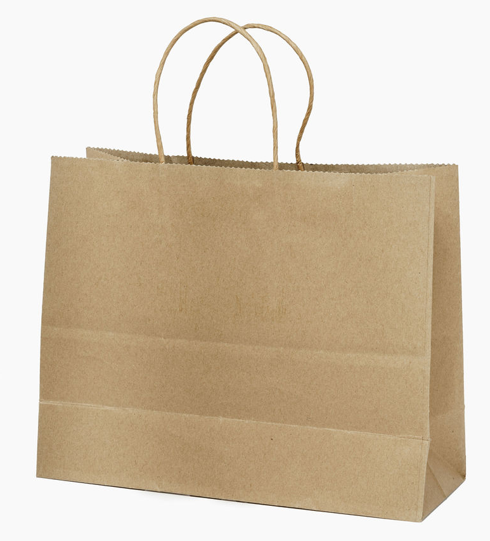 Sacs kraft poignées torsadées Kraft L.44x40X13,5cm