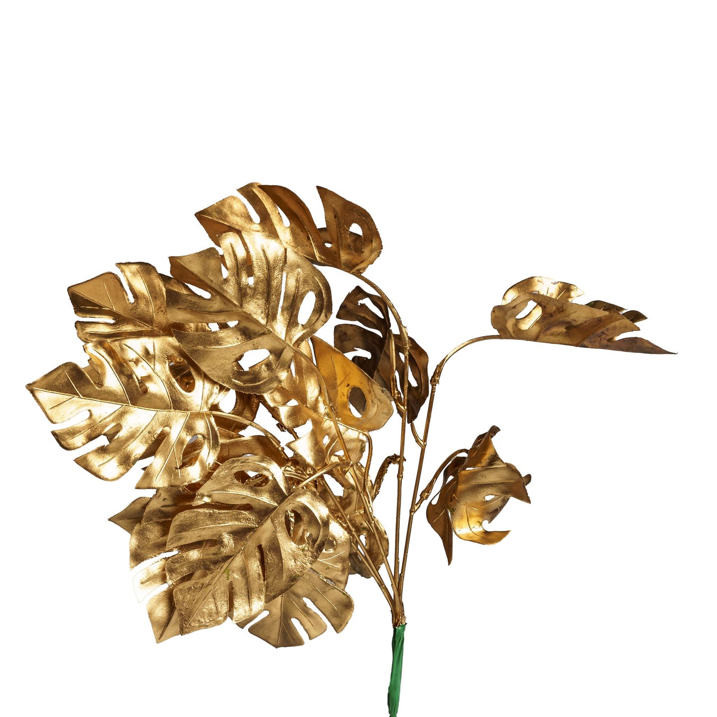 Bouquet de monstera artificiel Or  34cm