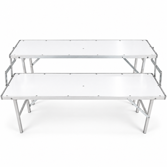 Table pliante à deux niveaux 150 x 70cm