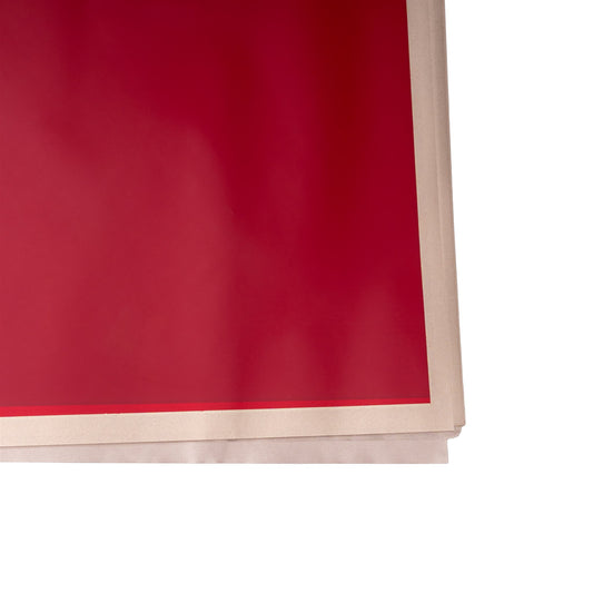 Feuilles de film rouge contour Or 57x56cm