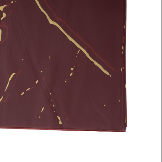 Feuilles de film bordeau carquelet Or 57x56cm