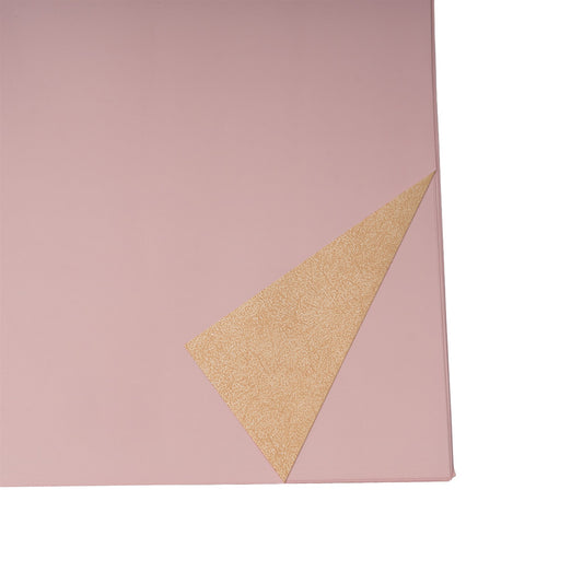 Feuilles de film bicolore kraft   rose pale 57x56cm