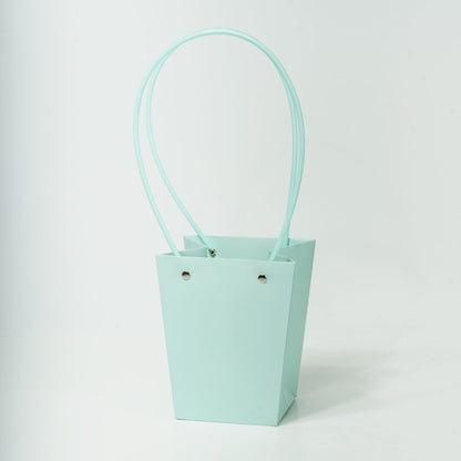 Sacs PVC Bleu avec anse,   13cm x 9,5cm x 15,5cm